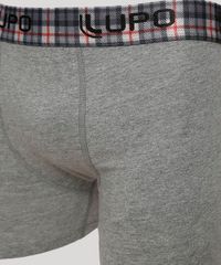 Cueca-Masculina-Lupo-Boxer-Estampada-de-Xadrez-em-Algodao-Cinza-Mescla-Escuro-9968222-Cinza_Mescla_Escuro_3