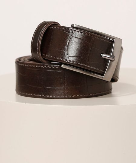 Cinto-Masculino-Medio-Croco-com-Fivela-Marrom-9961904-Marrom_1 Cinto-Masculino-Medio-Croco-com-Fivela-Marrom-9961904-Marrom_1
