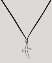 Colar-Masculino-Cordao-com-Cruz-Preto-9971104-Preto_1