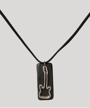 Colar-Masculino-Cordao-com-Guitarra-e-Placa-Preto-9971105-Preto_1
