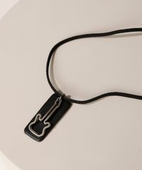 Colar-Masculino-Cordao-com-Guitarra-e-Placa-Preto-9971105-Preto_2