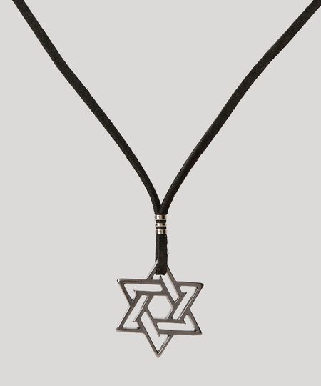 Colar-Masculino-Cordao-com-Estrela-Preto-9971112-Preto_1 Colar-Masculino-Cordao-com-Estrela-Preto-9971112-Preto_1