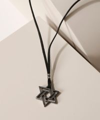 Colar-Masculino-Cordao-com-Estrela-Preto-9971112-Preto_2