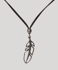Colar-Masculino-Cordao-com-Folha-Preto-9971124-Preto_1