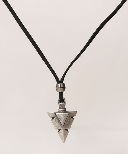 Colar-Masculino-Cordao-com-Seta-Preto-9971126-Preto_1