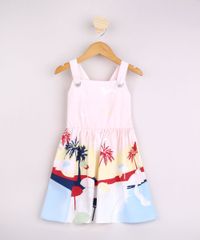 Vestido-Infantil-Estampado-de-Coqueiros-Alca-Media-Coral-9569527-Coral_1