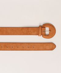 Cinto-Feminino-Medio-em-Suede-com-Fivela-Encapada-Caramelo-9641031-Caramelo_2