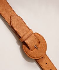 Cinto-Feminino-Medio-em-Suede-com-Fivela-Encapada-Caramelo-9641031-Caramelo_3