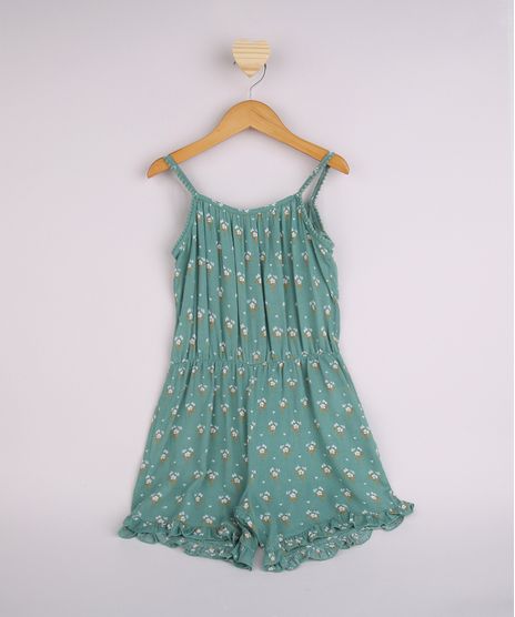 Macaquinho-Infantil-Estampado-Floral-com-Pompons-e-Babados-Alca-Fina-Verde-Claro-9841197-Verde_Claro_1
