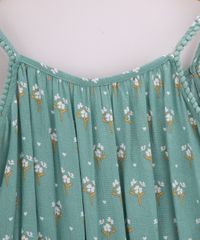 Macaquinho-Infantil-Estampado-Floral-com-Pompons-e-Babados-Alca-Fina-Verde-Claro-9841197-Verde_Claro_4