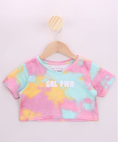 Blusa-Infantil-Cropped--GRL-PWR--Estampada-Tie-Dye-Manga-Curta-Multicor-9956261-Multicor_1