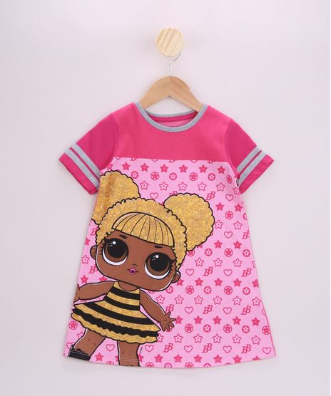Camisola-Infantil-Lol-Surprise-Manga-Curta-Rosa-9956722-Rosa_1
