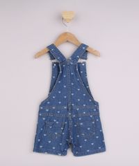 Jardineira-Jeans-Infantil-Estampado-de-Coracoes-com-Bolsos-Azul-Medio-9957882-Azul_Medio_2