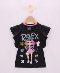 Blusa-Infantil-Lol-OMG-com-Babados-Manga-Curta-Preta-9958044-Preto_1