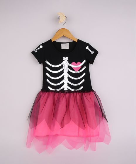 Vestido-Infantil-Halloween-Esqueleto-com-Tule-Rosa-9959428-Rosa_1