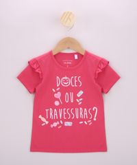 Blusa-Infantil-Halloween--Doces-ou-Travessuras--com-Babados-Manga-Curta-Rosa-9959652-Rosa_1