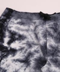 Bermuda-de-Moletom-Juvenil-Estampada-Tie-Dye-com-Cordao-e-Bolsos-Preta-9959788-Preto_4