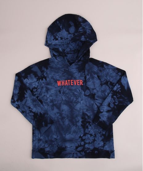 Blusao-de-Moletom-Juvenil--Whatever--Estampado-Tie-Dye-com-Capuz-Azul-Escuro-9960374-Azul_Escuro_1