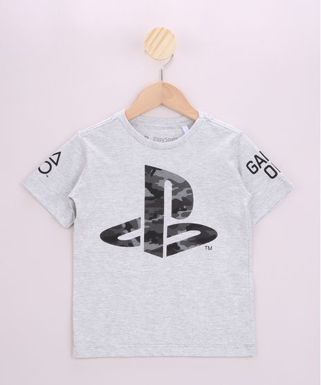 Camiseta-Infantil-Playstation-Manga-Curta-Cinza-Mescla-Claro-9963243-Cinza_Mescla_Claro_1