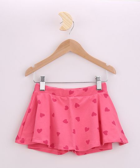 Short-Saia-Infantil-Estampado-de-Coracoes-Rosa-9963917-Rosa_1