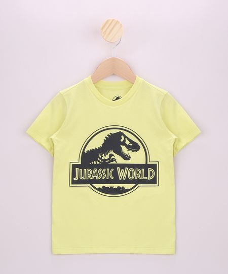 Camiseta-Infantil-Jurassik-World-Manga-Curta-Amarela-9964457-Amarelo_1