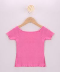 Blusa-Infantil-Praia-com-Franzido-Manga-Curta-Rosa-9962340-Rosa_2