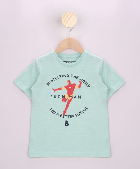 Camiseta-Infantil-Homem-de-Ferro-Manga-Curta-Verde-Claro-9962476-Verde_Claro_1