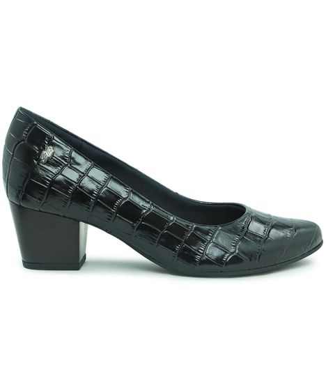 scarpin croco preto