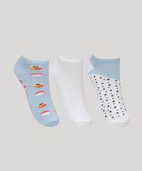 Kit-de-3-Meias-Feminino-Soquete-Sushi-e-Poa-Multicor-9961795-Multicor_1