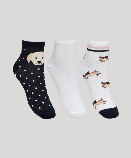 Kit-de-3-Meias-Feminino-Cano-Medio-Cachorrinho-e-Poa-Multicor-9961841-Multicor_1