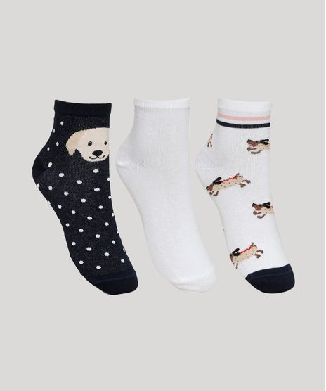Kit-de-3-Meias-Feminino-Cano-Medio-Cachorrinho-e-Poa-Multicor-9961841-Multicor_1