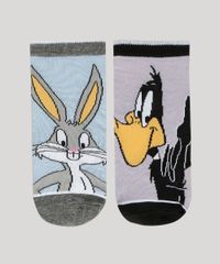 Meia-Feminina-Looney-Tunes-Cano-Curto-Multicor-9965158-Multicor_2