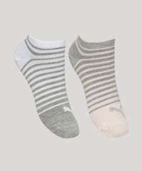 Kit-de-2-Meias-Feminino-Puma-Cano-Baixo-Estampado-Listrado-Multicor-9968601-Multicor_1