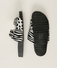 Rasteirinha-Feminina-de-Couro-Oneself-Estampada-Zebra-com-Fivelas-Preta-9965234-Preto_6