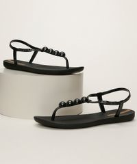 Rasteirinha-Feminina--Ipanema-Class-Glam-com-Semi-Esfera-e-Glitter-Preto-9964496-Preto_1
