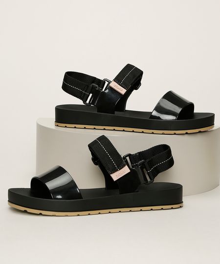Papete-Feminina-Zaxy-Way-com-Tiras-Preta-9964515-Preto_1