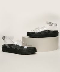 Sandalia-Feminina-Oneself-Flatform-com-Tiras-em-Vinil-Transparente-9965229-Transparente_1