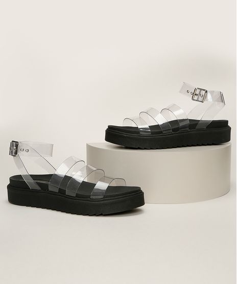 Sandalia-Feminina-Oneself-Flatform-com-Tiras-em-Vinil-Transparente-9965229-Transparente_1