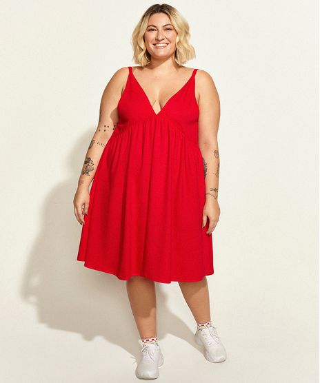 Vestido-Feminino-Plus-Size-Mindset-Obvious-Curto-Alca-Fina-Decote-V-Profundo-Vermelho-9974751-Vermelho_1