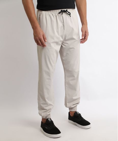 Calca-de-Moletom-Masculina-Jogger-com-Bolsos-Cinza-Claro-9963453-Cinza_Claro_1