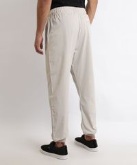 Calca-de-Moletom-Masculina-Jogger-com-Bolsos-Cinza-Claro-9963453-Cinza_Claro_2