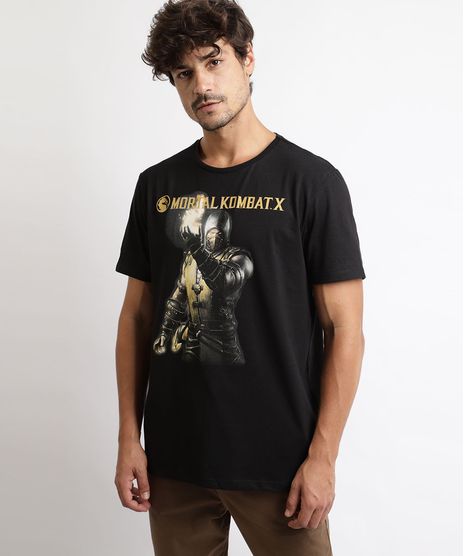 Camiseta-Masculina-Mortal-Kombart-X-Manga-Curta-Gola-Careca-Preta-9964940-Preto_1