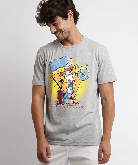 Camiseta-Masculina-Pernalonga-Looney-Tunes-Manga-Curta-Gola-Careca-Cinza-Mescla-Claro-9966302-Cinza_Mescla_Claro_1