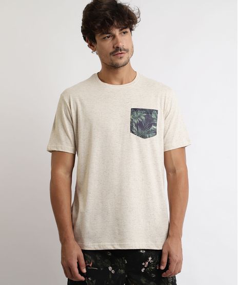 Camiseta-Masculina-com-Bolso-Estampado-de-Folhagens-Manga-Curta-Gola-Careca-Off-White-9959154-Off_White_1