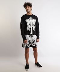Camiseta-Masculina-Esqueleto-Manga-Longa-Gola-Careca-Preta-9963304-Preto_3