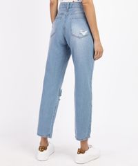 Calca-Jeans-Feminina-Boyfriend-Cintura-Media-Destroyed-Azul-Claro-9964529-Azul_Claro_2