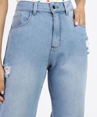 Calca-Jeans-Feminina-Boyfriend-Cintura-Media-Destroyed-Azul-Claro-9964529-Azul_Claro_4