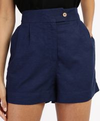 Short-Feminino-Cintura-Super-Alta-Alfaiatado-com-Linho-Azul-Marinho-9870946-Azul_Marinho_4