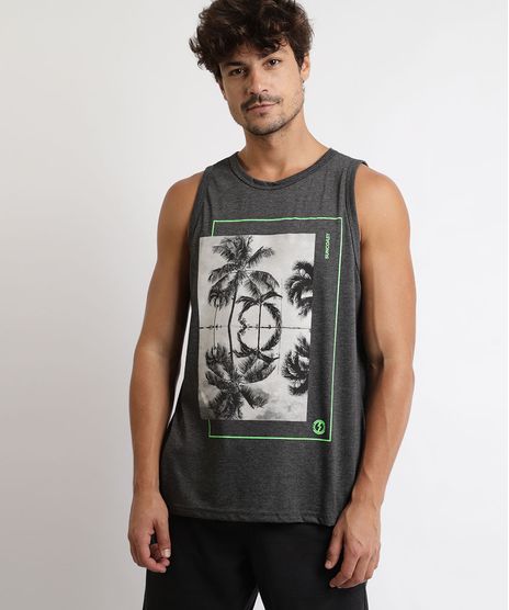 Regata-Masculina-Coqueiros-com-Neon-Gola-Careca-Cinza-Mescla-Escuro-9967127-Cinza_Mescla_Escuro_1