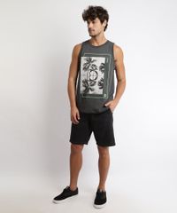 Regata-Masculina-Coqueiros-com-Neon-Gola-Careca-Cinza-Mescla-Escuro-9967127-Cinza_Mescla_Escuro_3